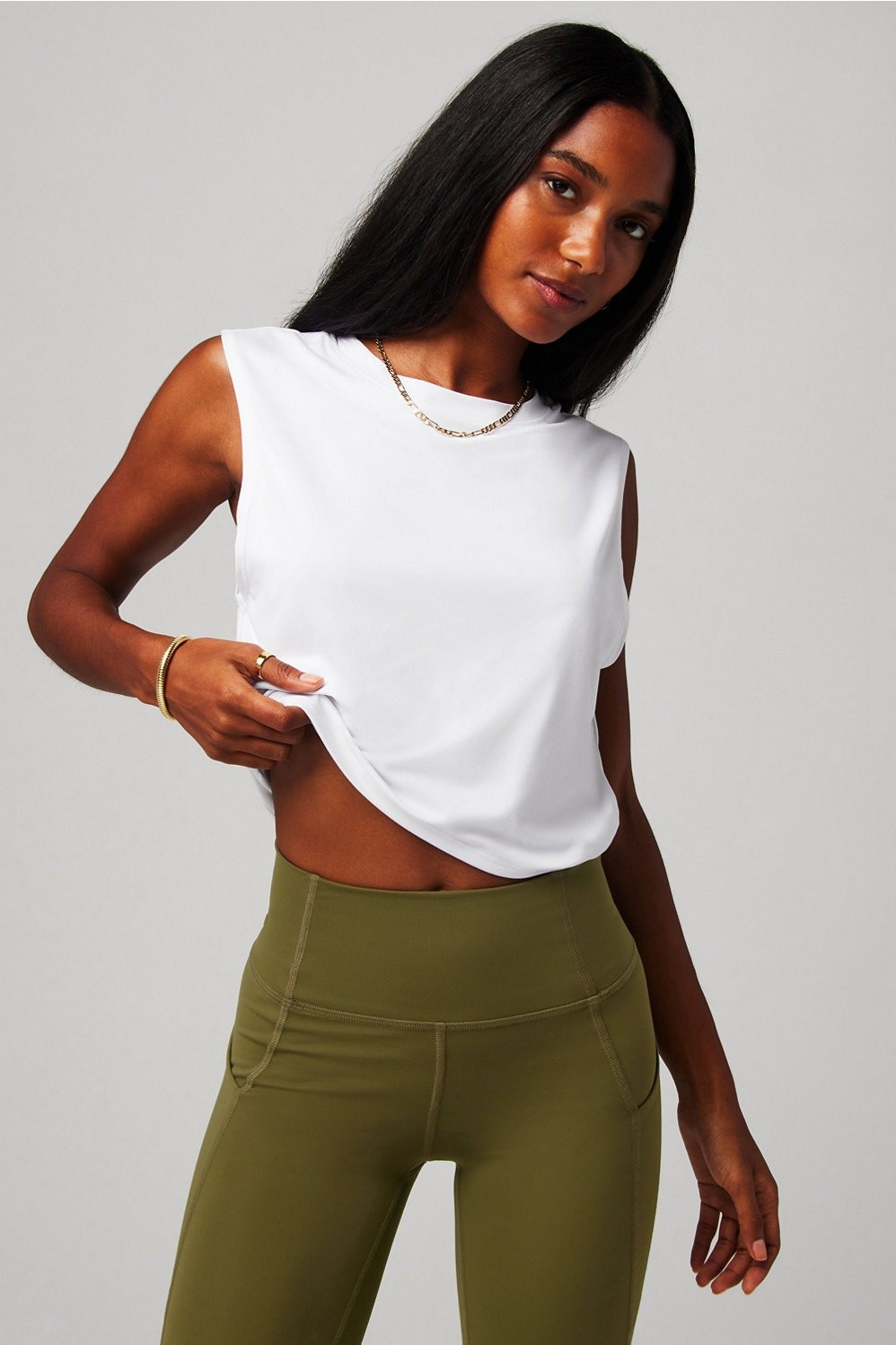 Dry-Flex Cropped Twist Tank | Fabletics