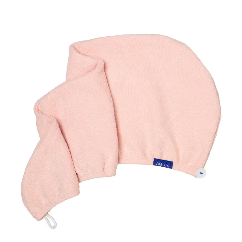 AQUIS Hair Wrap Drying Towel Tool Recycled Microfiber - Lotus Pink | Target