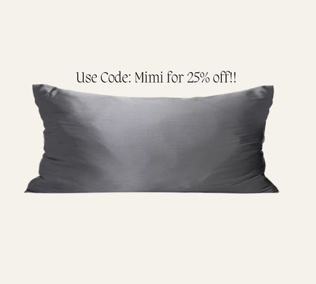 My favorite satin pillowcases, use code: Mimi for 25% off!

#LTKhome #LTKsalealert #LTKunder50