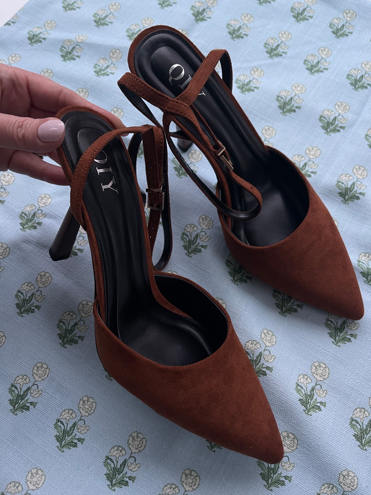 The prettiest chocolate brown suede ankle strap heels.

#LTKSeasonal #LTKGiftGuide #LTKFindsUnder50