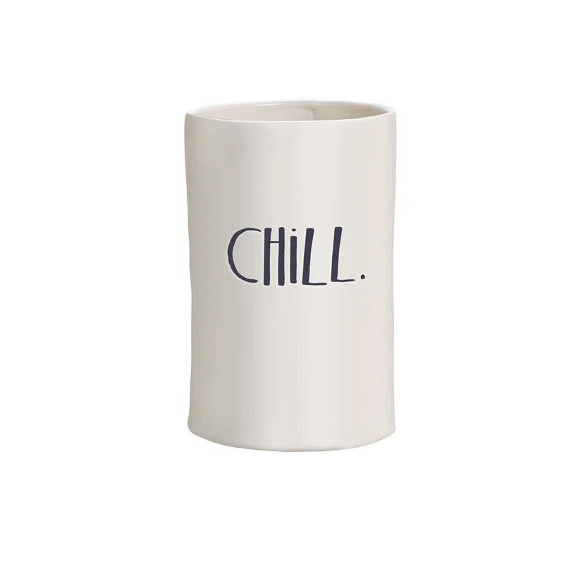 White Rae Dunn Stem Print Chill Wine Cooler | Wayfair North America