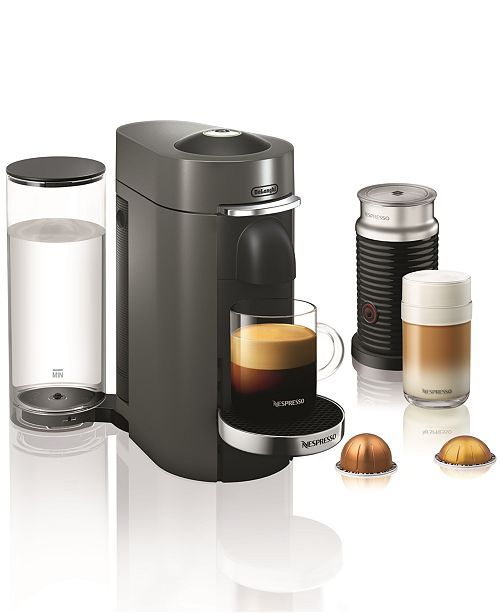 by De'Longhi Vertuo Plus Deluxe Coffee & Espresso Maker with Aerocinno Frother | Macys (US)