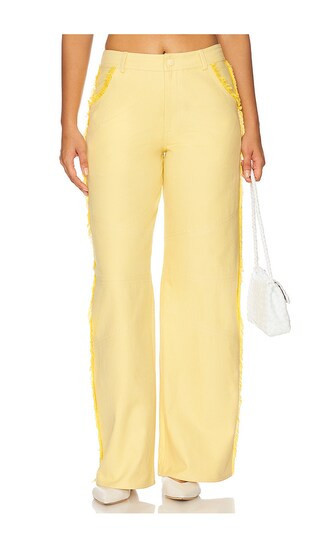 Rangel Sunny Pant in Yellow. - size S | Revolve Clothing (Global)