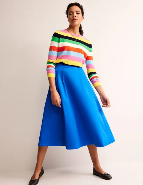 Isabella Cotton Sateen Skirt | Boden UK