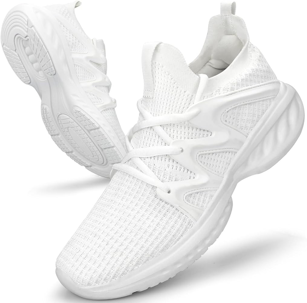 Pujcs Women Running Shoes Lightweight Tennis Shoes Non Slip Gym Workout Shoes Breathable Mesh Wal... | Amazon (US)