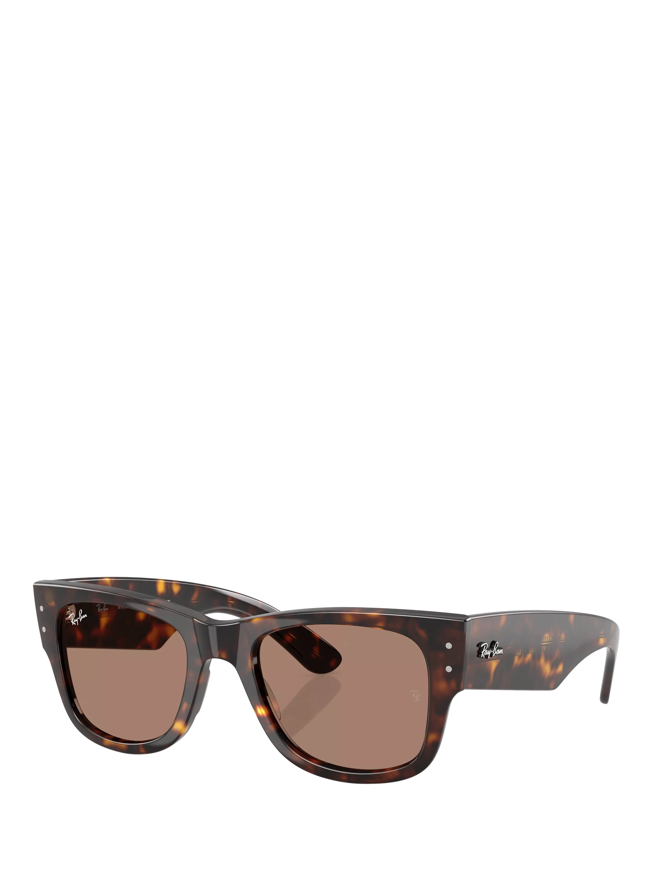 Ray-Ban RB0840S Mega Wayfarer Sunglasses, Tortoiseshell/Havana | John Lewis (UK)