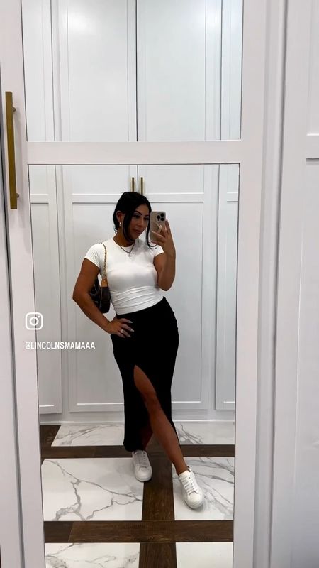 Basics are my best friend. Love this slit skirt so much!! Wearing XS in top and skirt. 

Wedding Guest
Country Concert
4th of July
Dress
4th of July Outfit
Travel Outfit
Maternity
White Dress
Swimsuit
Nursery
Summer outfit
Amazon fashion 
Denim shorts 
Green 
Green outfit
Green heels
Simple outfits 
Casual style 

#liketkit #LTKcurves #LTKFind #LTKSeasonal


#LTKstyletip #LTKcurves #LTKunder50