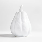 Large White Ceramic Gourd + Reviews | Crate & Barrel | Crate & Barrel