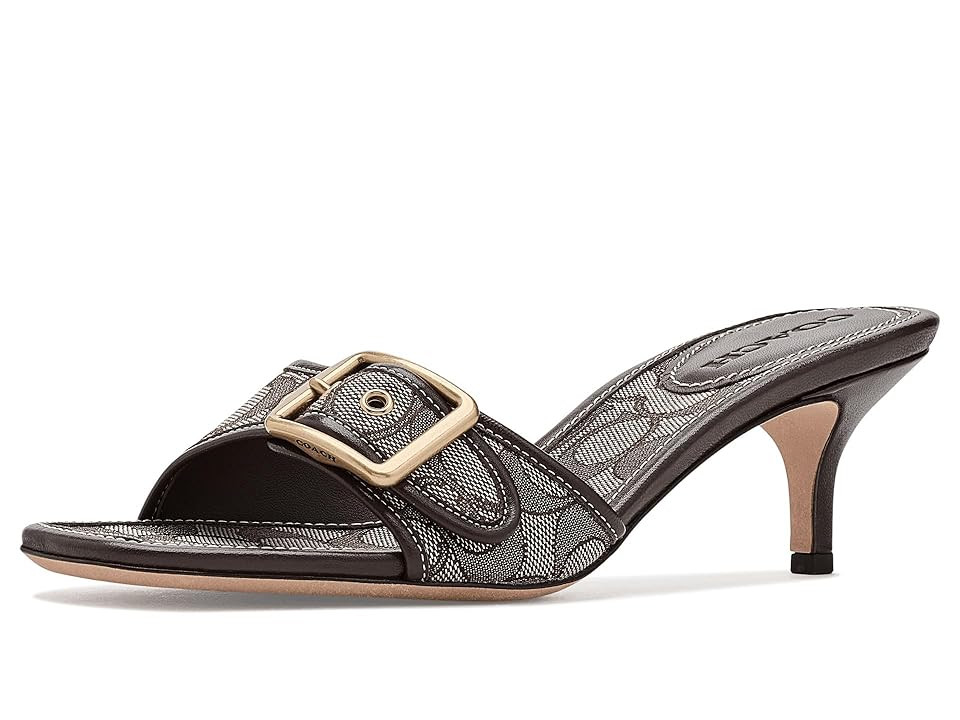 COACH Margot Sandals In Signature Jacquard Women's Boots Oak/Maple : 8.5 M, Leather | Zappos