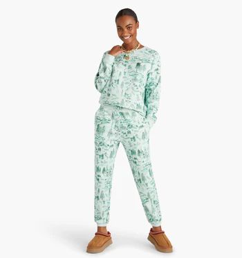 The All-Gender Teddy Jogger - Winter Toile | Hill House Home