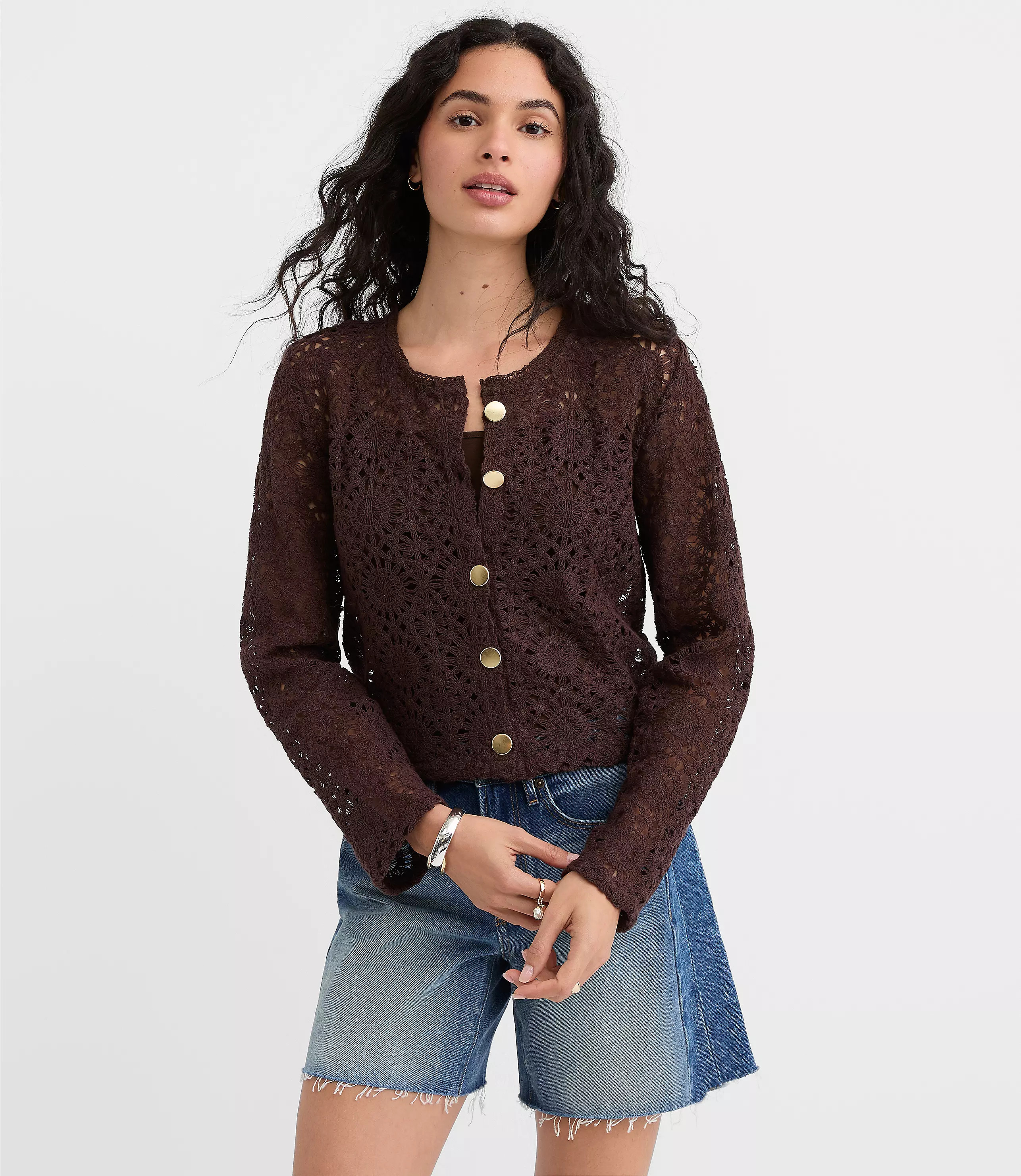 Crochet Cardigan | LOFT