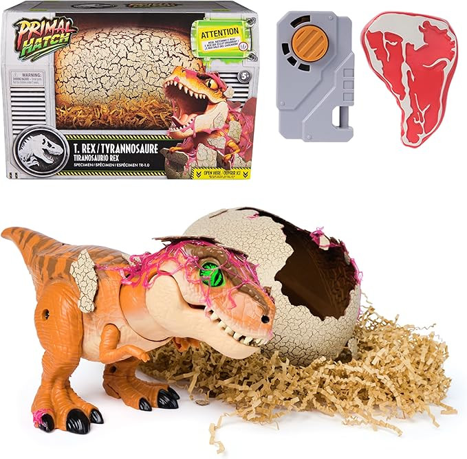 Jurassic World Interactive Toy Dinosaur & Egg, Hatch & Train Your own Baby Dino with 100+ Sounds ... | Amazon (US)