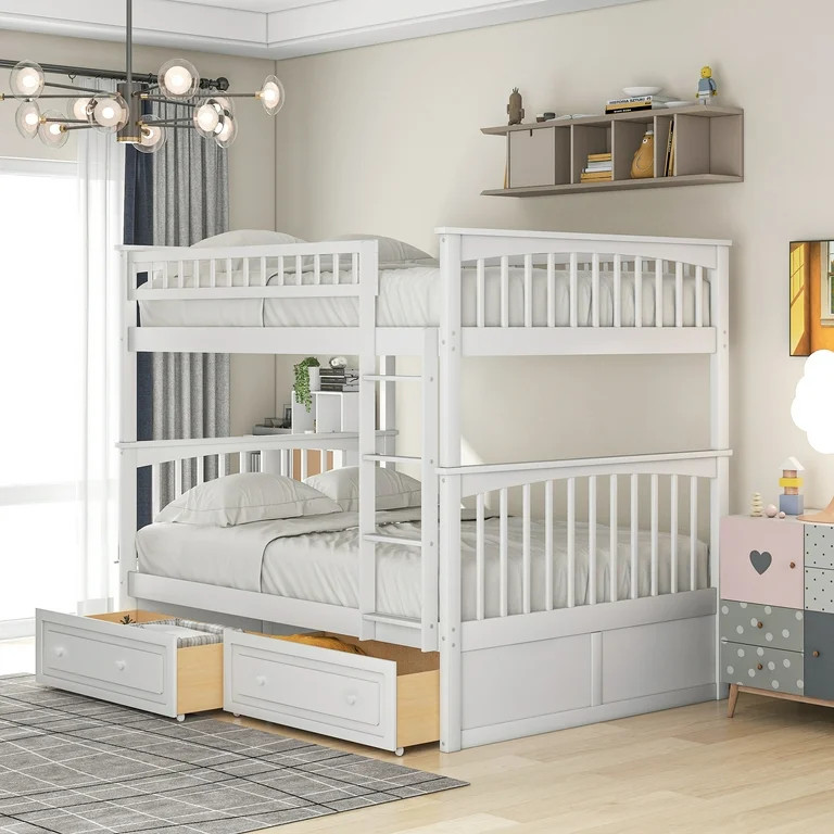 Full White Bunk Bed | Walmart (US)