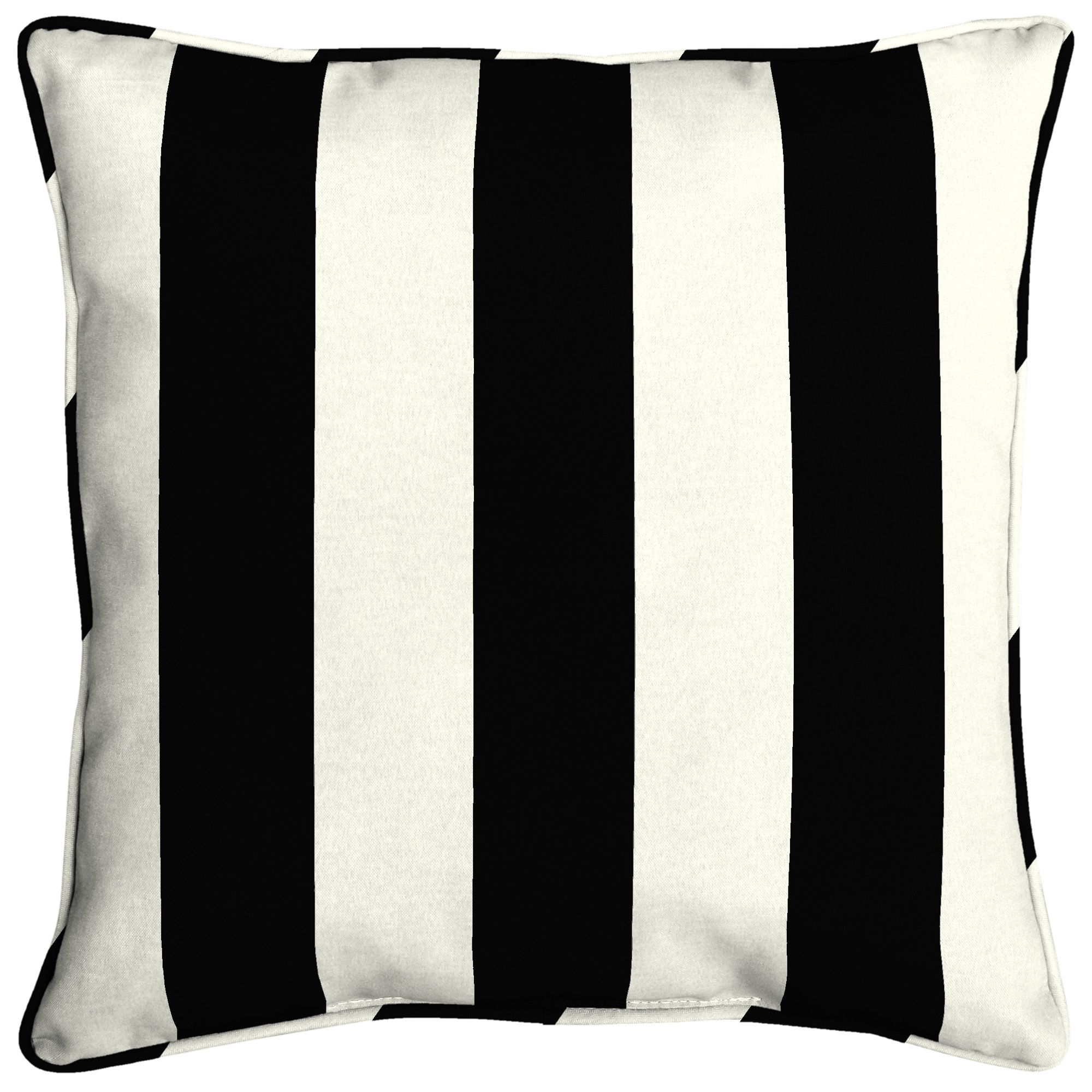 Better Homes & Gardens 20" x 20" Traditional Black, White, Multi-color Black and White Stripe Pol... | Walmart (US)