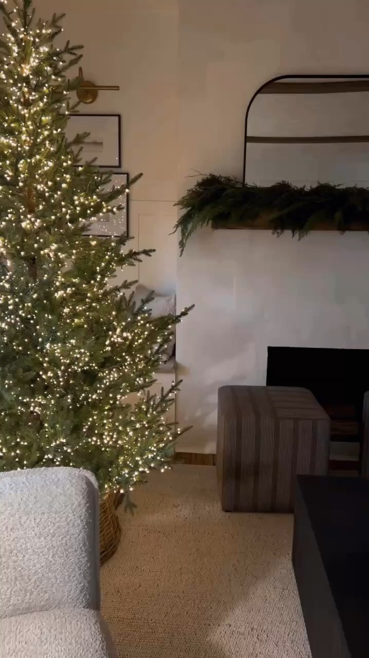 my new tree is on sale + free shipping. 25% off!! out of the box no fluffing - this is the best tree i’ve found ever. 10/10! worth every penny. a tree you’ll have forever.

the most realistic beautiful shape, lights are warm + perfect, natural and still slightly full. several light settings! 