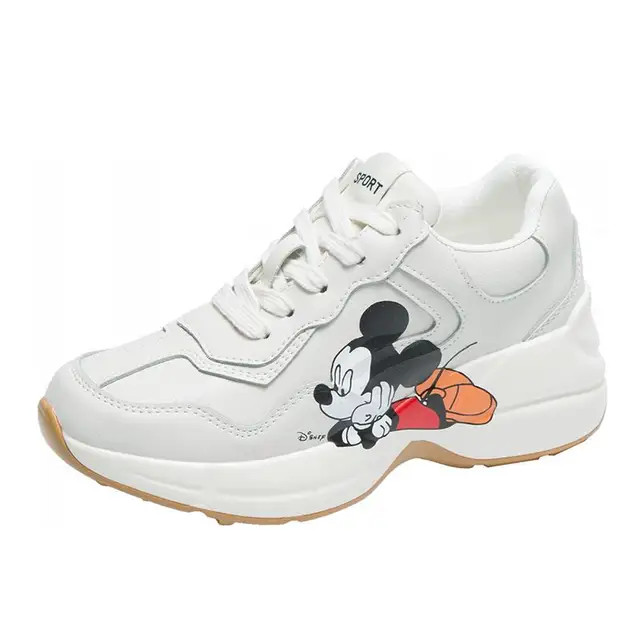 Disney Cartoon Mickey Daddy Shoes Girl New Ins Wild Mickey Mouse Sports Platform Platform Casual ... | AliExpress (US)