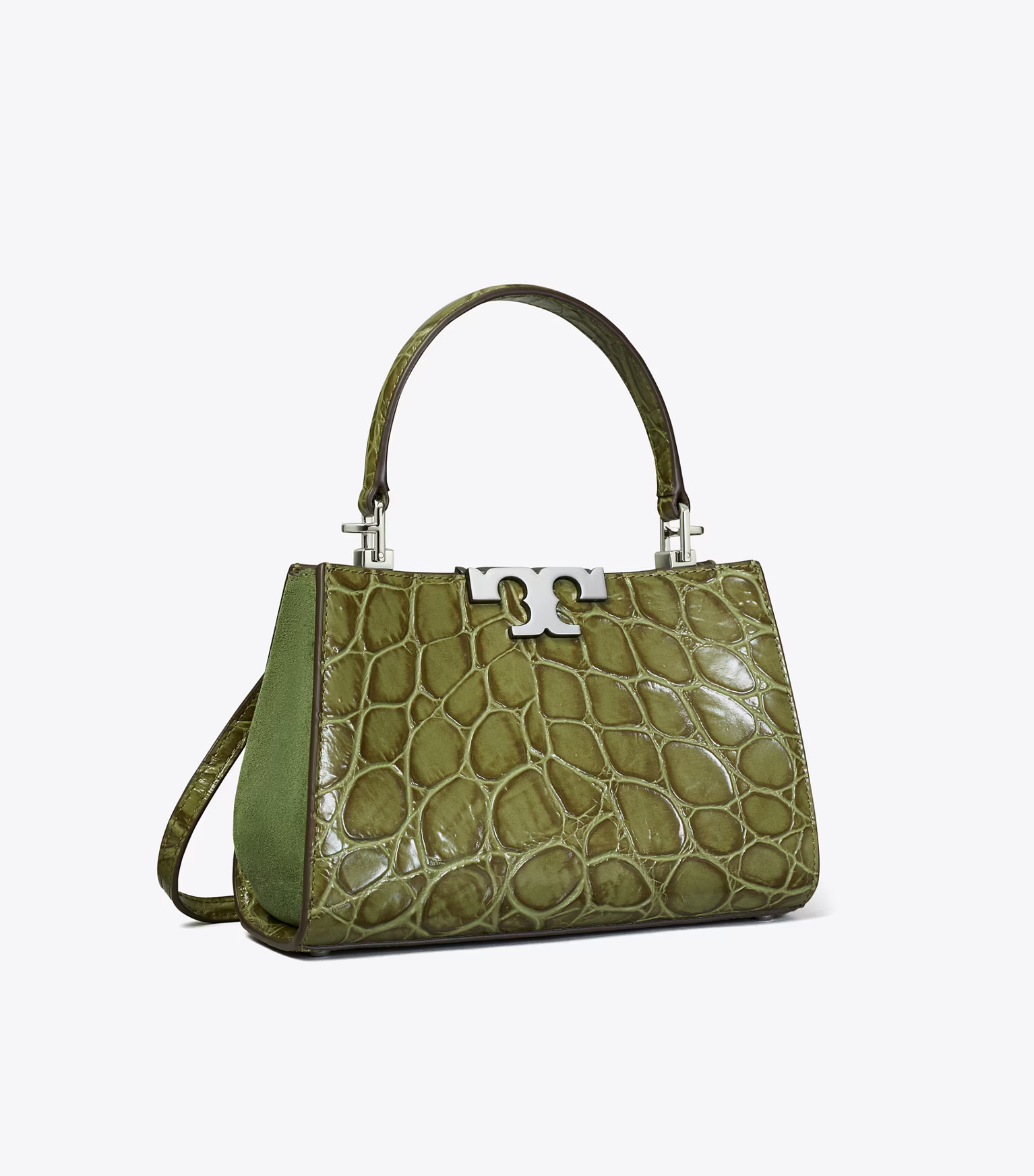 MINI ELEANOR CROC-EMBOSSED SATCHEL | Tory Burch (US)