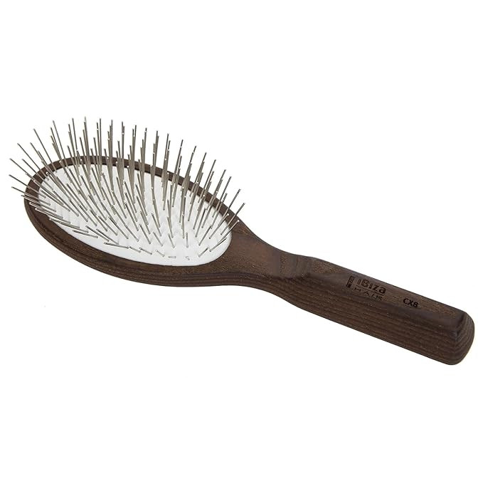 Ibiza Hair Oval Brush (CX8) | Rounded Metal Bristles for Long Hair, Extensions & Detangling Wet o... | Amazon (US)
