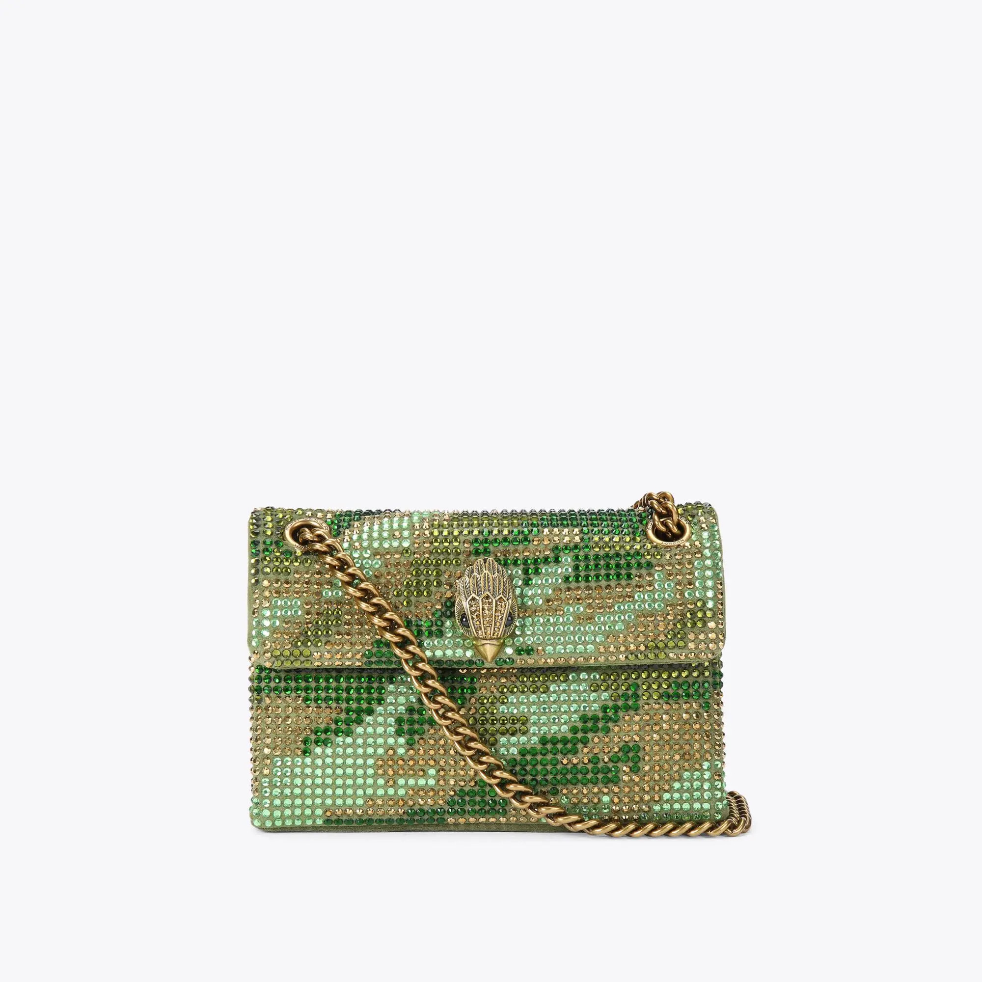 FABRIC MINI KENSINGTON Camouflage Cross Body Bag by KURT GEIGER LONDON | Kurt Geiger UK