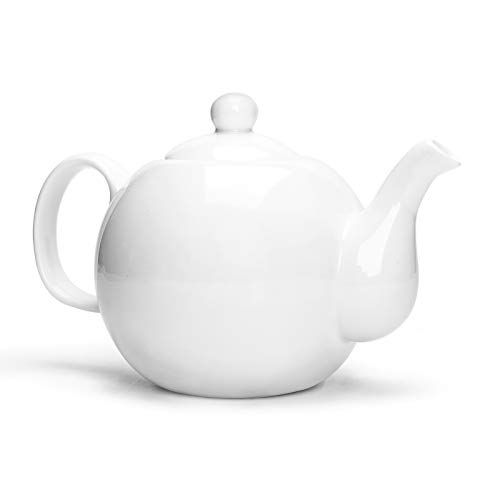 KitchenTour English Porcelain Tea pots for blooming&loose leaf, Fine Serving Ceramic Tea Pot with Up | Amazon (US)