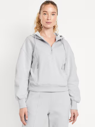 Dynamic Fleece Half-Zip Hoodie Sweatshirt | Old Navy (US)