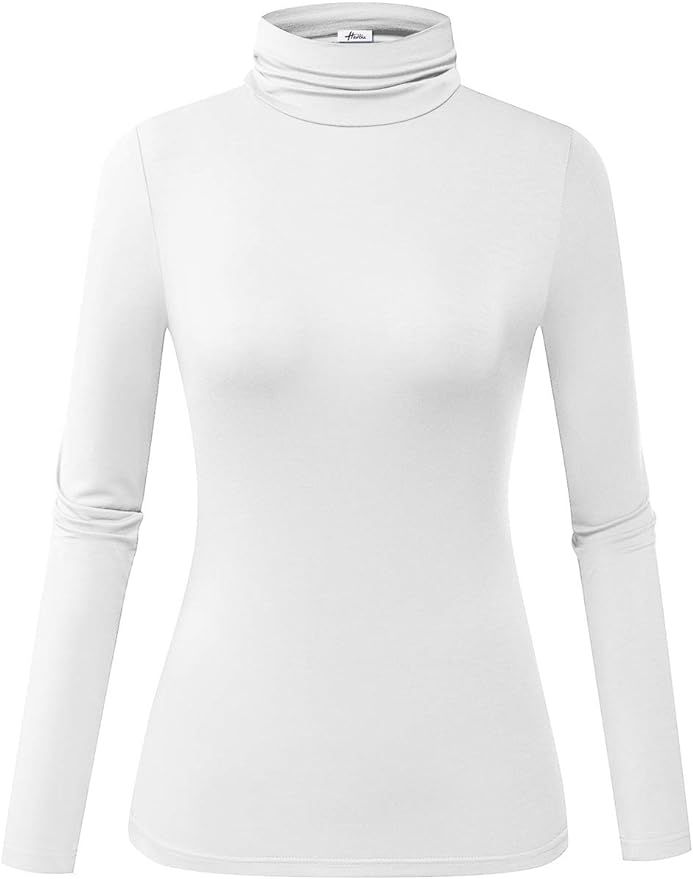 Herou Women's Long Sleeve Lightweight Soft Pullover Turtleneck Tops | Amazon (US)