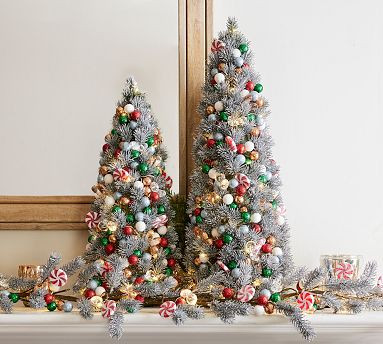 Peppermint Twist Bauble Tree | Pottery Barn (US)