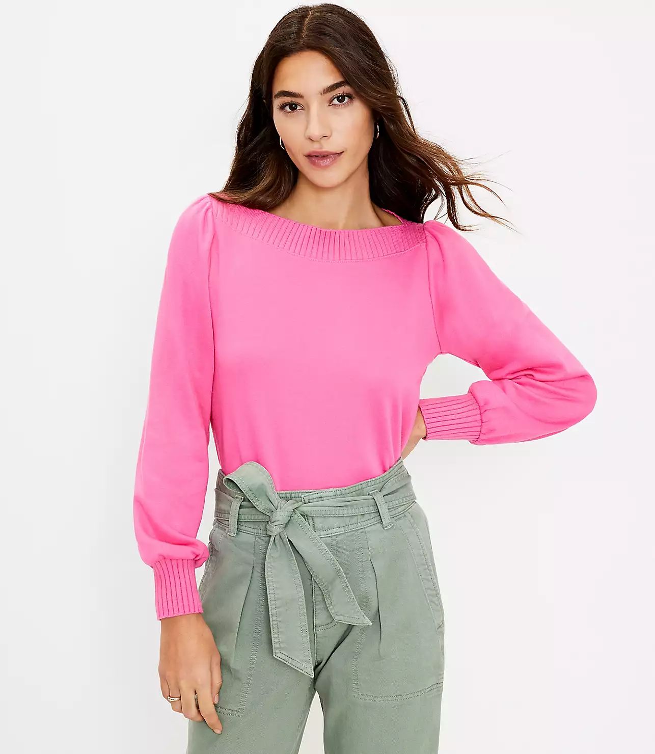 Boatneck Sweatshirt | LOFT