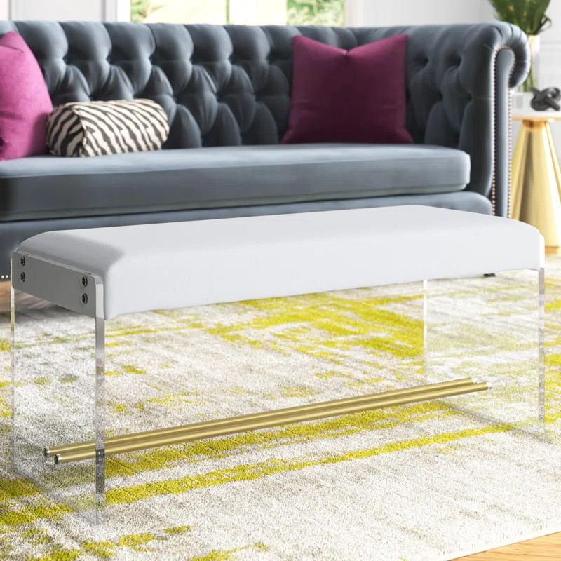 Rainer Polyester Blend Upholstered Bench | Wayfair North America