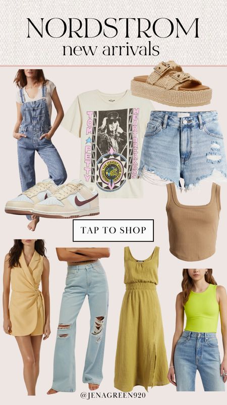 Nordstrom New Arrivals | Graphic Tee | Denim Shorts | Free People Jeans | Summer Dress | Ribbed Bodysuit | Nike Dunk Sneakers | Denim Overalls 

#LTKstyletip #LTKfindsunder100 #LTKshoecrush