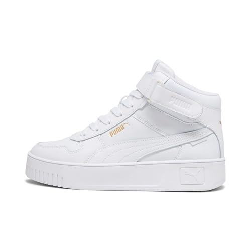 PUMA womens Tennis Sneaker, White/ White/ Gold, 6.5 | Amazon (US)