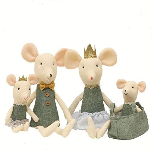 Mouse Family Dolls Stuffed Animal Toy Birthday Gift Mini Plush Toy Green | Amazon (US)