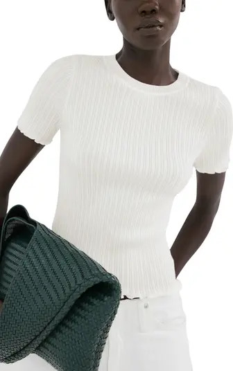 Cotton Blend Rib T-Shirt | Nordstrom