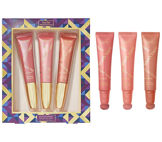 tarte Holiday Edition Blush Tape Liquid Blush Trio - QVC.com | QVC