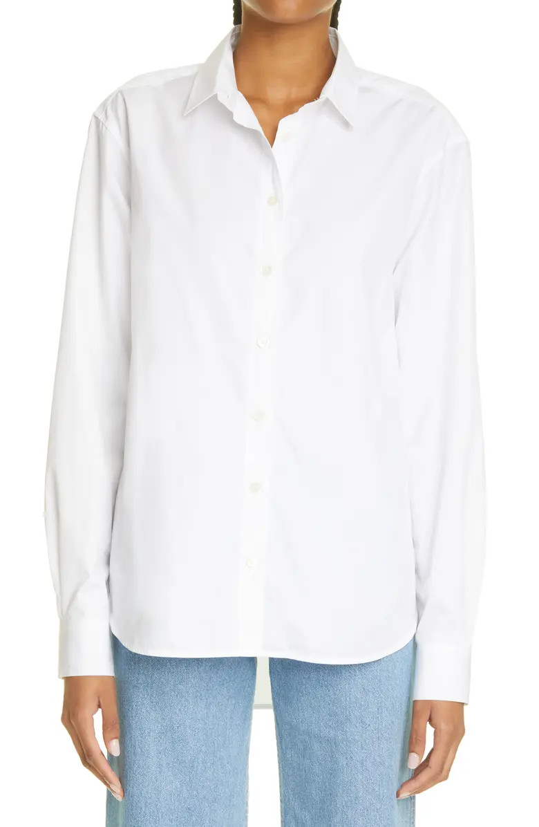 Signature Organic Cotton Poplin Button-Up Shirt | Nordstrom