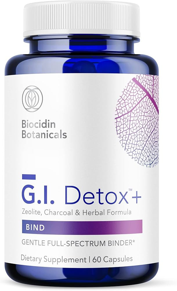 Biocidin G.I. Detox+ Gentle Binder - Activated Charoal, Zeolite & Aloe for Digestive Health - Sup... | Amazon (US)