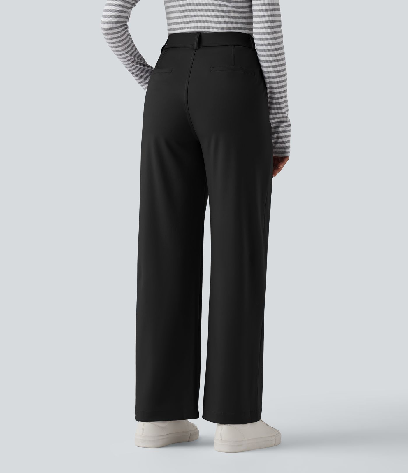 Halara Flex™ DayStretch High Waisted Slim Straight Leg Work Pants with Pockets | HALARA