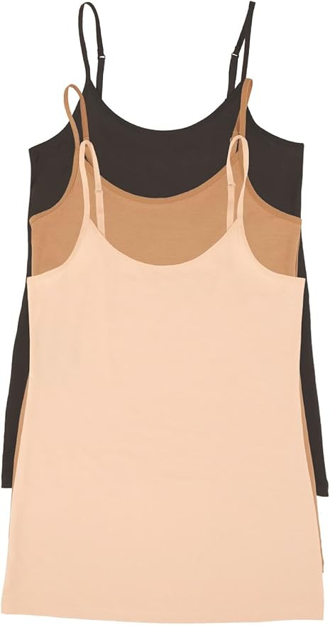 Felina Womens Micro Modal Camisole, Adjustable Tank Top 3-Pack | Amazon (US)