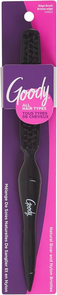 Goody Mosaic Natural Edge Control Hairbrush with Boar Bristles, Color Will Vary (Black or Brown),... | Amazon (US)