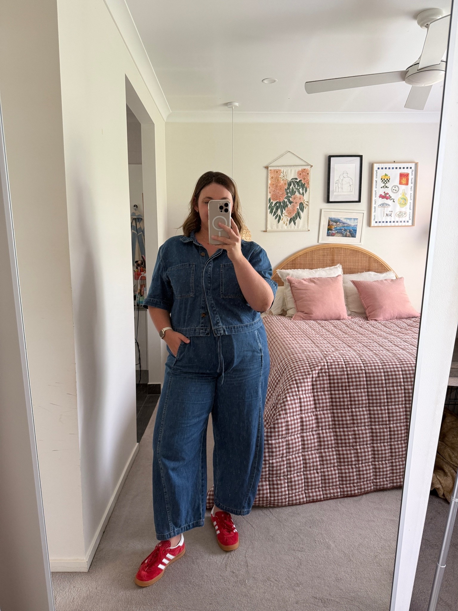 Double denim with a pop of red? Yes please

Wearing size 16 in trousers and 14 in top.

#LTKaustralia #LTKwinter #LTKmidsize