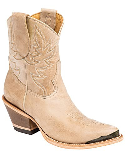 Idyllwind Women's Wheels Western Booties Round Toe - IDL-001-20 9 1/2 M US Natural | Amazon (US)