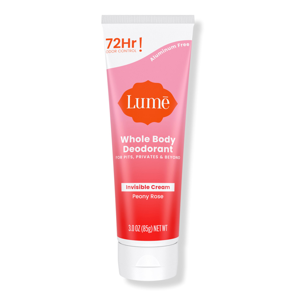 Lume Whole Body Deodorant Invisible Cream Tube - Peony Rose | Ulta