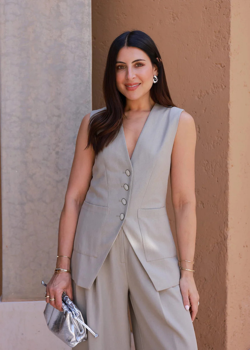 TAILORED WAISTCOAT - BEIGE | WAT The Brand