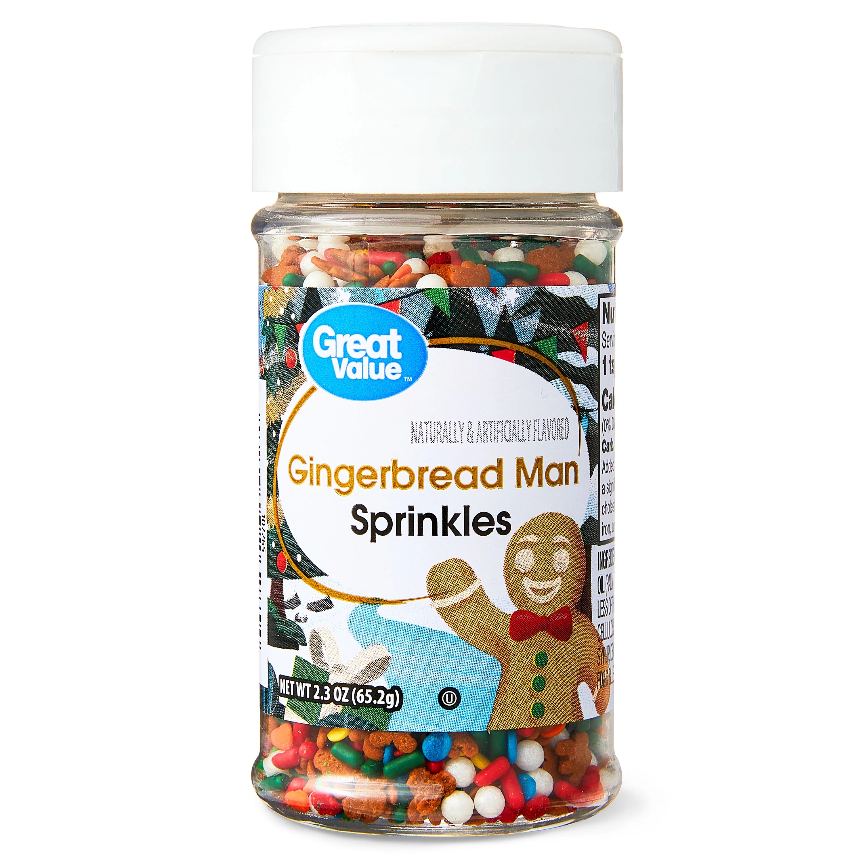 Best seller Great Value Great Value Gingerbread Man Sprinkles, 2.3 oz 4.8 stars out of 16 reviews... | Walmart (US)