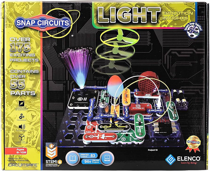 Snap Circuits LIGHT Electronics Exploration Kit | Over 175 Exciting STEM Projects | Full Color Pr... | Amazon (US)