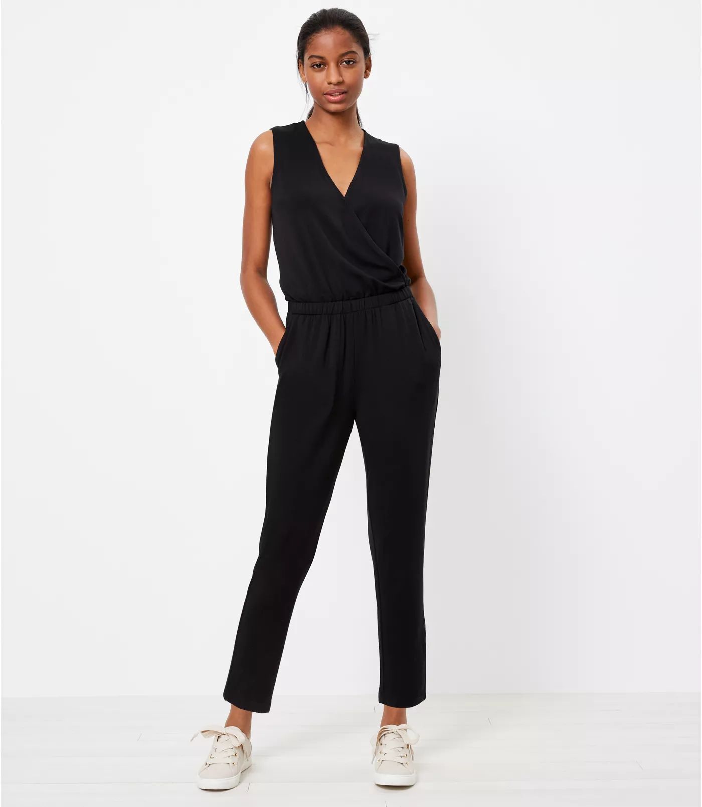 Lou & Grey Signature Softblend Crossover Jumpsuit | LOFT | LOFT