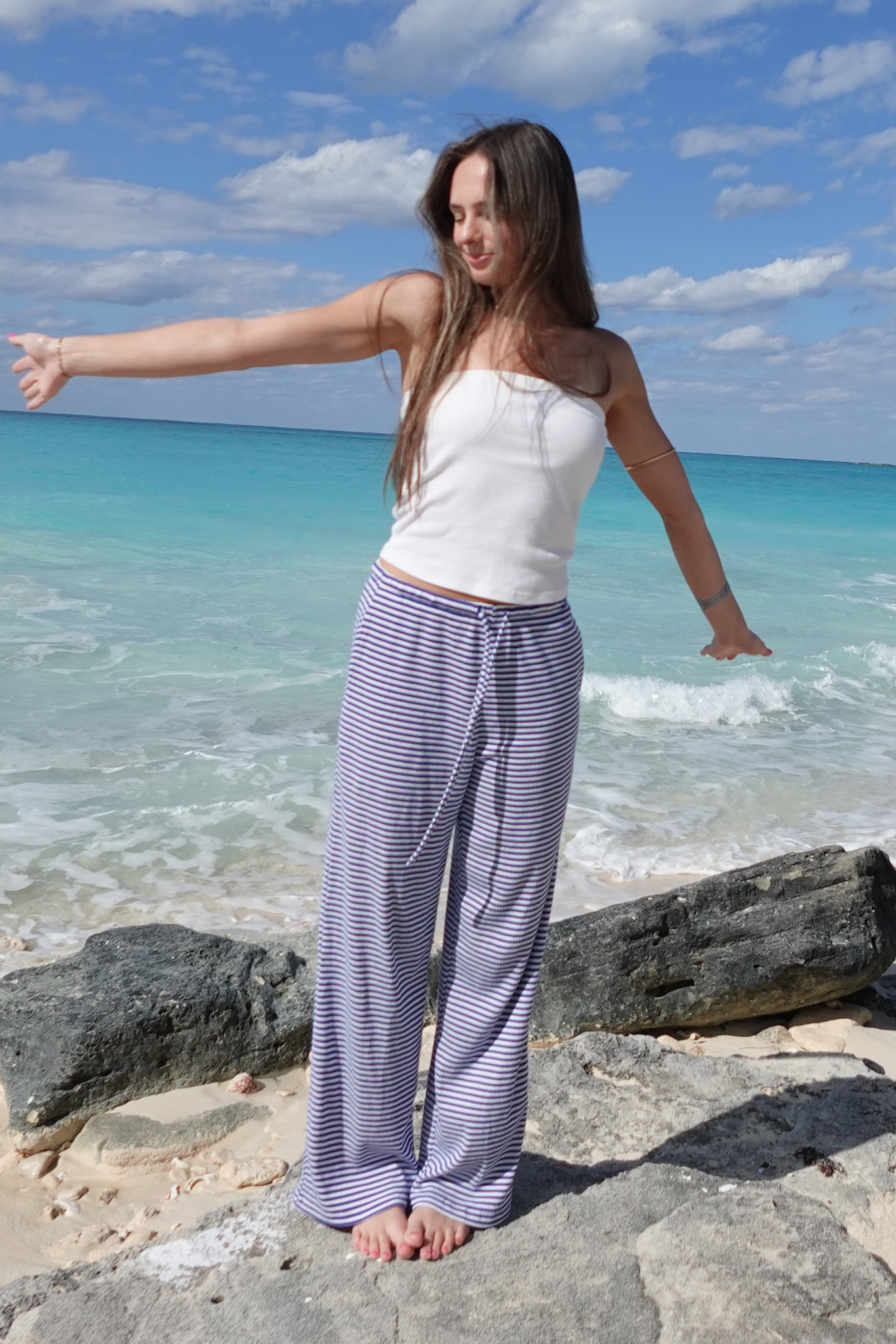 beach outfit! comfy striped pants perfect for vacation outfits!!!

#LTKSaleAlert #LTKootd #LTKSeasonal