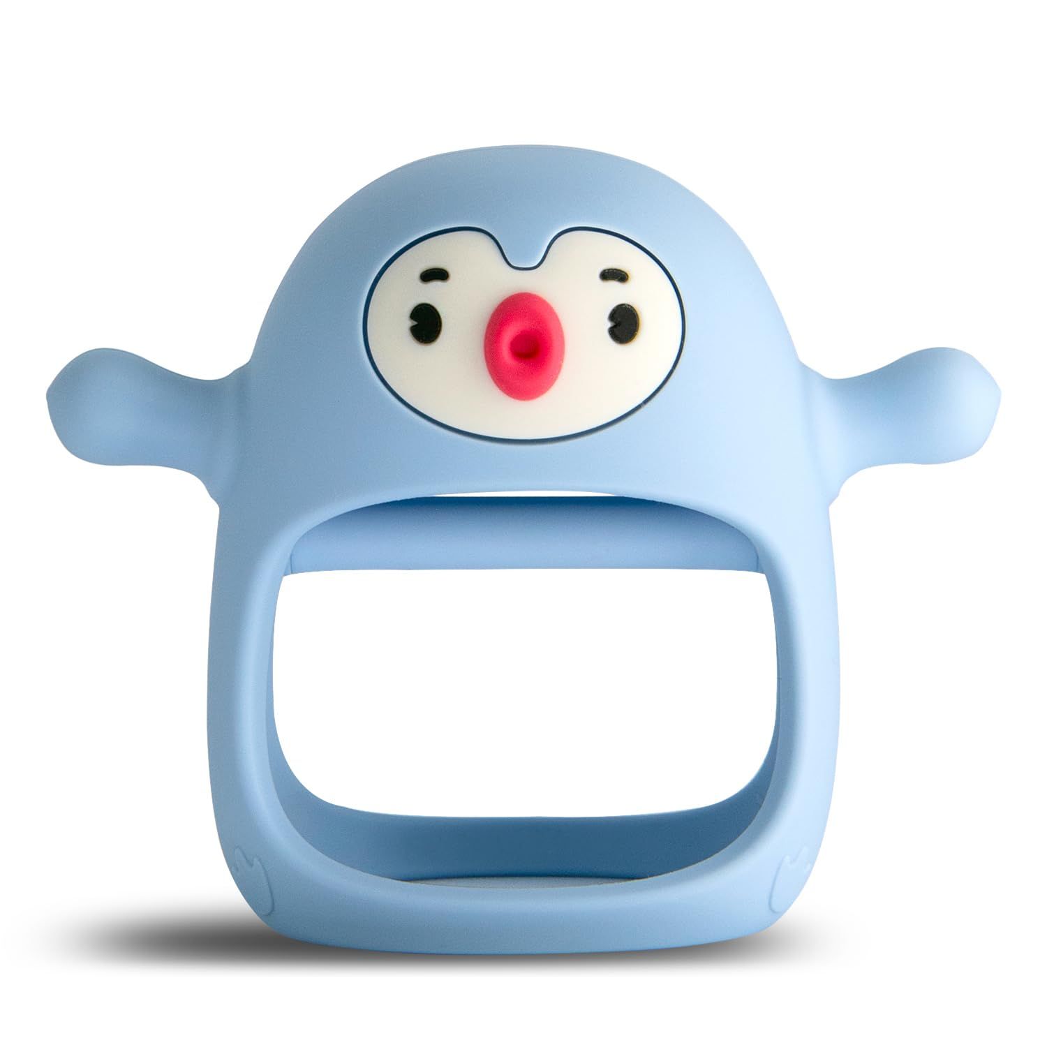 Smily Mia Penguin Buddy Never Drop Silicone Baby Teething Toy for 0-6month Infants, Baby Chew Toy... | Amazon (US)