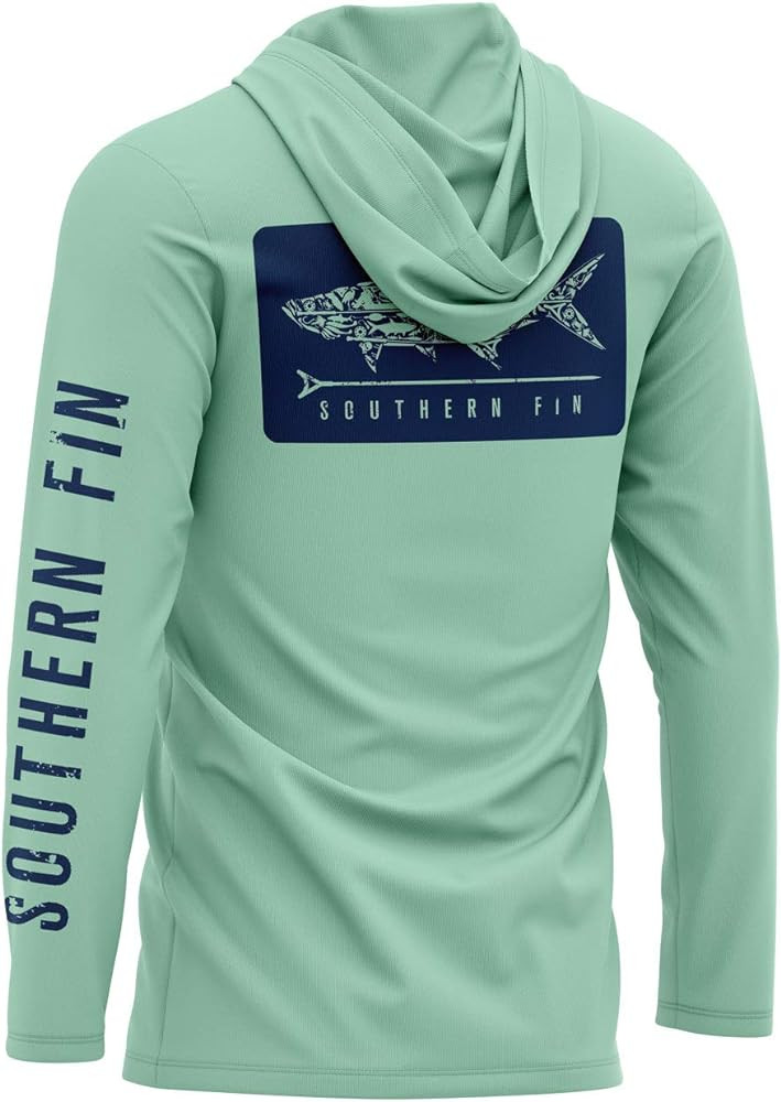 Southern Fin Apparel Performance Fishing Hoodie Shirt for Men Women UPF UV 50+ Lightweight With H... | Amazon (US)