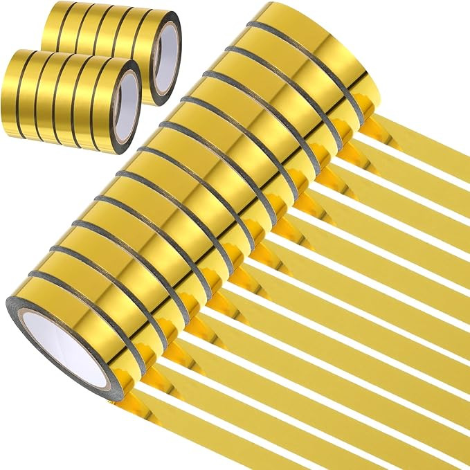 Cinta de arte gráfico, cinta metálica washi para espejo de bricolaje, cinta gráfica metálica ... | Amazon (US)